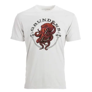 Grundéns Tech Tee Ss- Kraken Print>Men T-Shirts